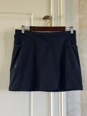 Two Athleta Skorts Size S Black & Navy